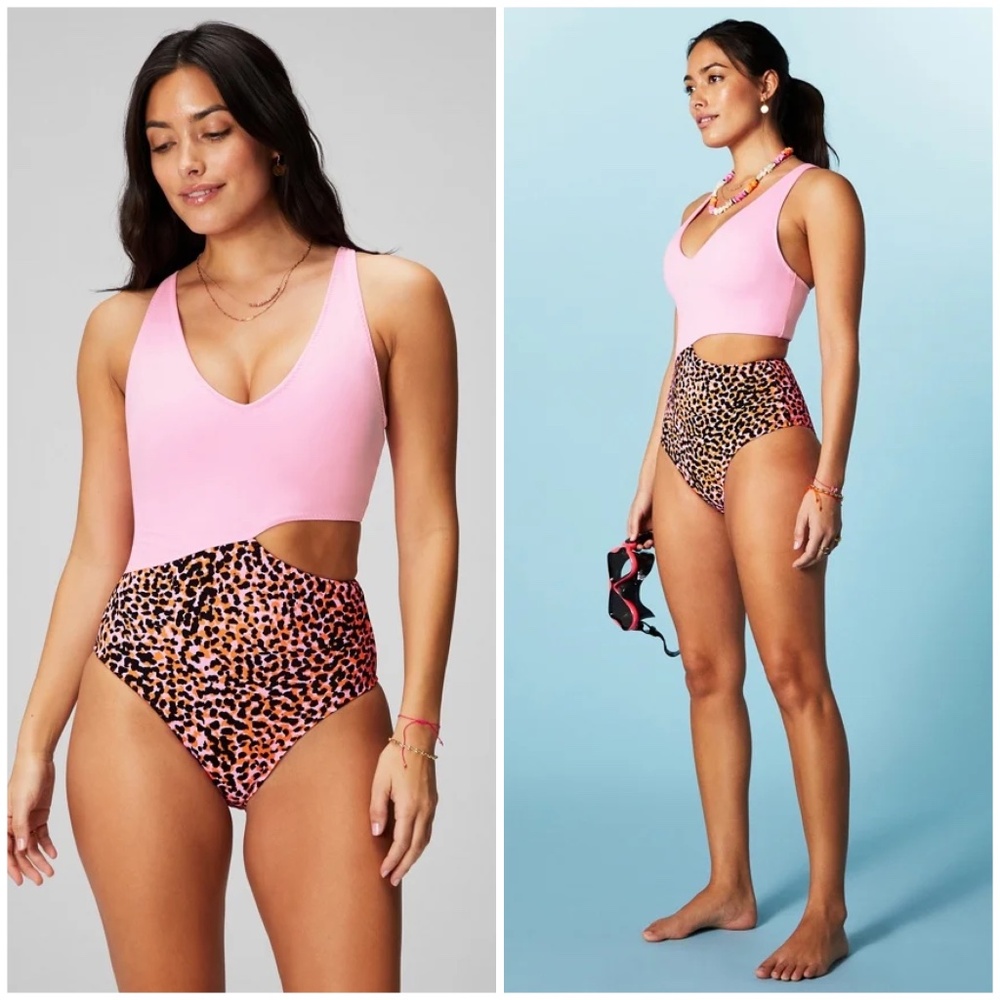 FABLETICS Asymmetrical Cutout Shaping One-Piece Swimsuit XS MEDIUM PRICE FIRM